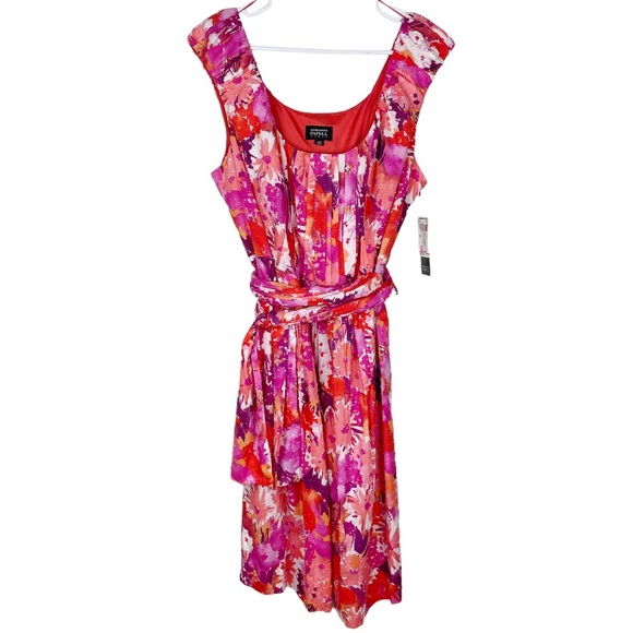 Adrianna Papell Dresses & Skirts - Adrianna Papell Woman Floral Dress NWT Size 22W Multi Floral Pink Purple Orange
